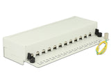 Delock 87292 Desktop Patch Panel 12 Port Cat.6 Grey