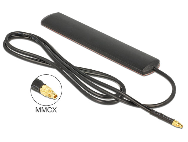 Delock 89525 Lte Antenna Mmcx Plug 3 Dbi Omnidirectional Adhesive Mounting