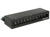 Delock 43339 Keystone Desktop Patch Panel 12 Port Black