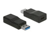 Delock 65696 Converter Usb 10 Gbps Type-A Male > Usb Type-C™ Female Active