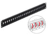 Delock 43340 19″ Keystone Patch Panel 24 Port Rotatable Black