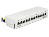 Delock 87679 Desktop Patch Panel 12 Port Cat.6A White