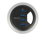 Delock 62868 In-Desk Hub 4 Port Usb 5 Gbps