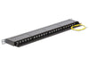 Delock 43316 19″ Patch Panel 24 Port Cat.6 0.5 U Black