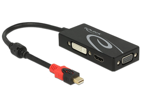 Delock 62855 Adapter Mini Displayport 1.2 Male > Vga / Hdmi / Dvi Female 4K