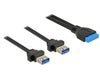 Delock 85244 Cable Usb 3.0 Pin Header Female 2.00 Mm 19 Pin