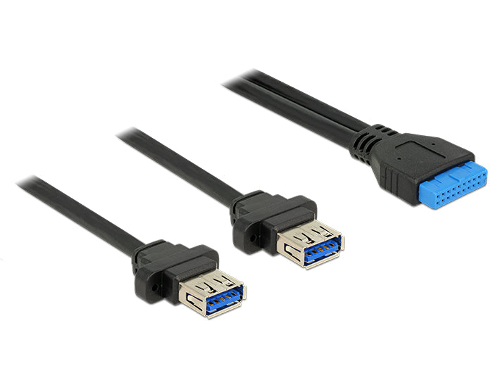 Delock 85244 Cable Usb 3.0 Pin Header Female 2.00 Mm 19 Pin