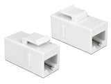 Delock 86379 Keystone Module Rj45 Jack > Rj45 Jack Cat.6 Utp White