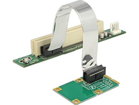 Delock 41359 Riser Card Mini Pci Express > 1 X Pci With Flexible Cable 13 Cm