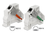 Delock 86414 Keystone Mounting For Din Rail 180°