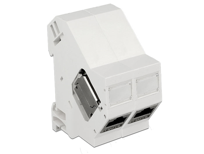 Delock 86414 Keystone Mounting For Din Rail 180°