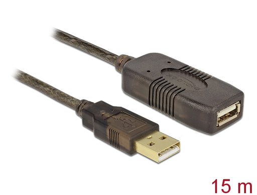 Delock 82689 Cable Usb 2.0 Extension, Active 15 M