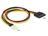 Delock 83878 Power Cable Sata 15 Pin Receptacle > 4 Pin Floppy Male 40 Cm