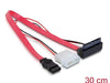 Delock 82551 Cable Micro Sata Male > 2 Pin Power 5 V / 3,3 V + Sata 7 Pin 30 Cm