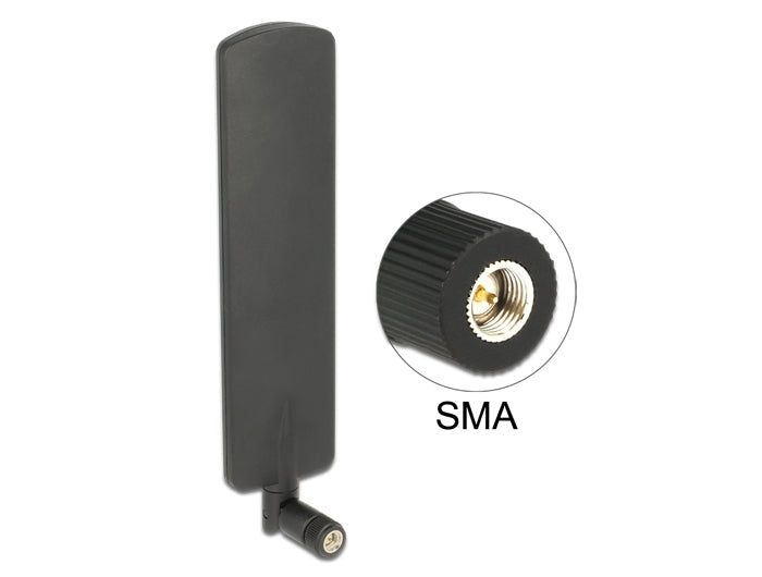 Delock 89604 Lte Antenna Sma Plug 2 Dbi Omnidirectional Rotatable