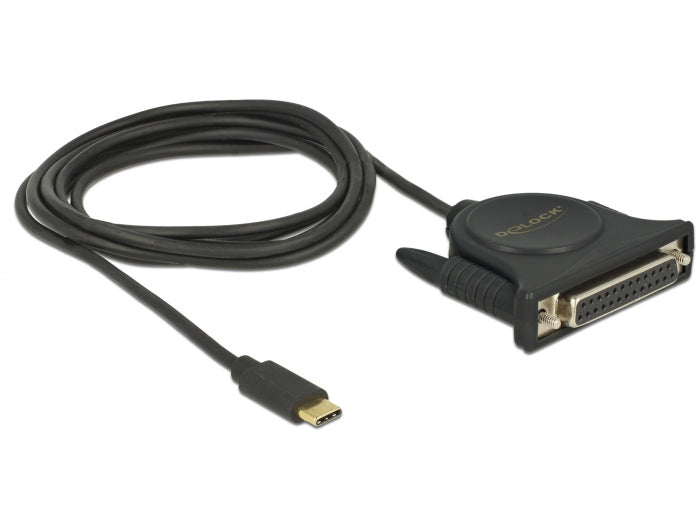 Delock 62980 Adapter Usb Type-C™ 2.0 Male > 1 X Parallel Db25 Female