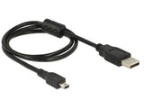 Delock 82396 Usb 2.0 Cable Type-A Male To Usb 2.0 Mini-B Male 0.7 M Black