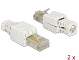 Delock 86415 Rj45 Plug Cat.5E Utp Toolfree 2 Pieces