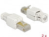 Delock 86415 Rj45 Plug Cat.5E Utp Toolfree 2 Pieces