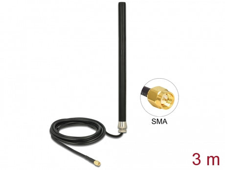 Delock 89529 Lte Umts Gsm Antenna Sma Plug 3 Dbi Omnidirectional Fixed