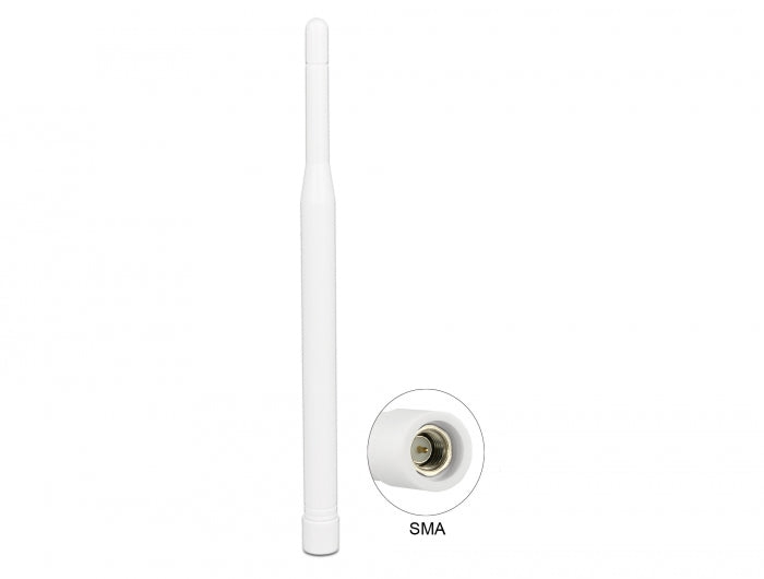 Delock 89622 Lte Antenna Sma Plug 0.3 - 2.9 Dbi Omnidirectional Fixed White