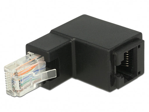 Delock 86424 Adapter Rj45 Plug Upwards Angled To Rj45 Jack Cat.6 Utp