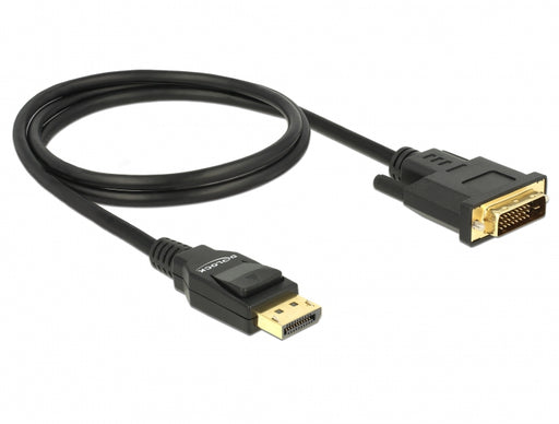 Delock 85312 Cable Displayport 1.2 Male > Dvi 24+1 Male Passive