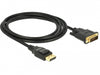 Delock 85313 Cable Displayport 1.2 Male > Dvi 24+1 Male Passive