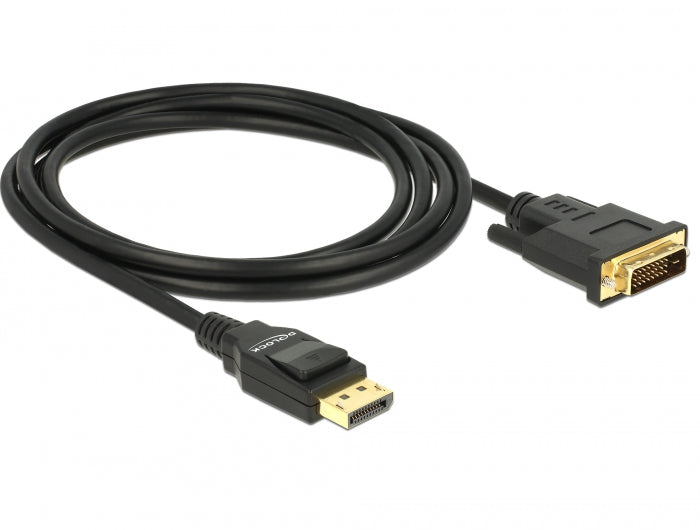 Delock 85313 Cable Displayport 1.2 Male > Dvi 24+1 Male Passive