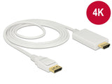 Delock 83818 Cable Displayport 1.2 Male > High Speed Hdmi-A Male Passive 4K