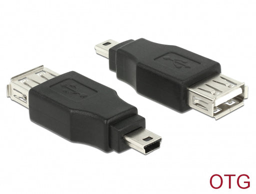 Delock 65399 Adapter Usb Mini Male > Usb 2.0-A Female Otg