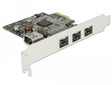 Delock 89864 Pci Express Card > 3 X External Firewire B + Internal Firewire A