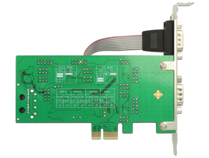 Delock 62922 Pci Express X1 Card To 3 X Serial Rs-232 + Ttl 3.3 V / Rs-232