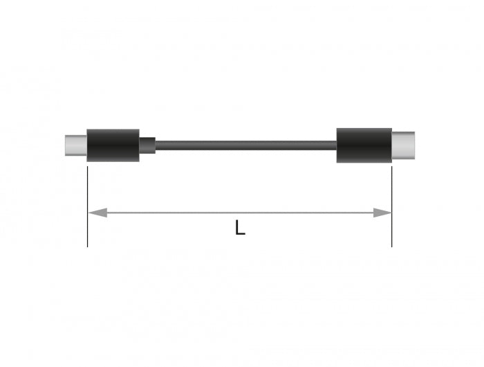 Delock 85581 Hdmi To Dvi 18+1 Cable Bidirectional 0.5 M