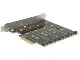 Delock 89888 Pci Express X4 Card > 4 X Internal M.2 Key B With Raid