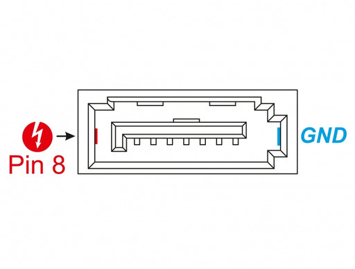 Delock 89886 Connector Sata 6 Gb/S Plug 8 Pin Power