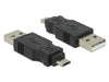 Delock 65036 Adapter Usb 2.0 Type Micro-B Male To Usb 2.0 Type-A Male