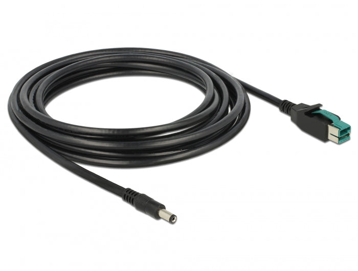 Delock 85500 Poweredusb Cable Male 12 V > Dc 5.5 X 2.1 Mm Male 4 M