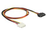 Delock 60140 Power Cable Sata 15 Pin Male > 4 Pin Female 100 Cm