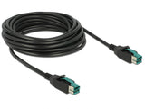 Delock 85496 Poweredusb Cable Male 12 V > Poweredusb Male 12 V 5 M