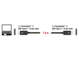 Delock 84845 Thunderbolt™ 3 (20 Gb/S) Usb-C™ Cable Male