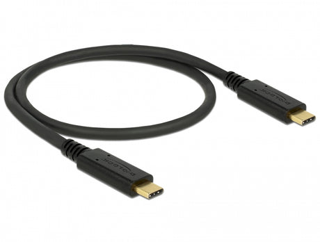 Delock 83042 Usb 3.1 Gen 2 Cable Type-C To Type-C 0.5 M Pd 3 A E-Marker