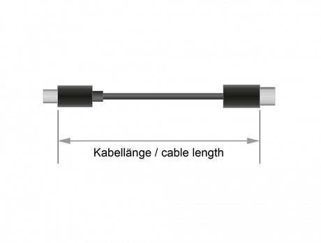 Delock 83324 Usb 2.0 Cable Type-C To Type-C 2 M Pd 5 A E-Marker