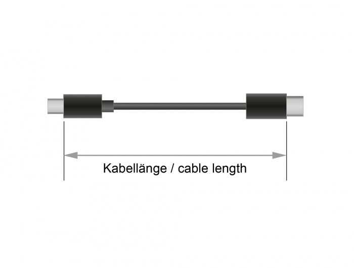 Delock 83867 Usb 2.0 Cable Type-C To Type-C 3 M 3 A