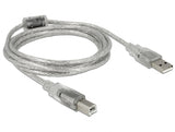 Delock 83894 Cable Usb 2.0 Type-A Male > Usb 2.0 Type-B Male 2 M Transparent