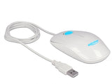 Delock 12537 Optical 3-Button Led Mouse Usb Type-A White