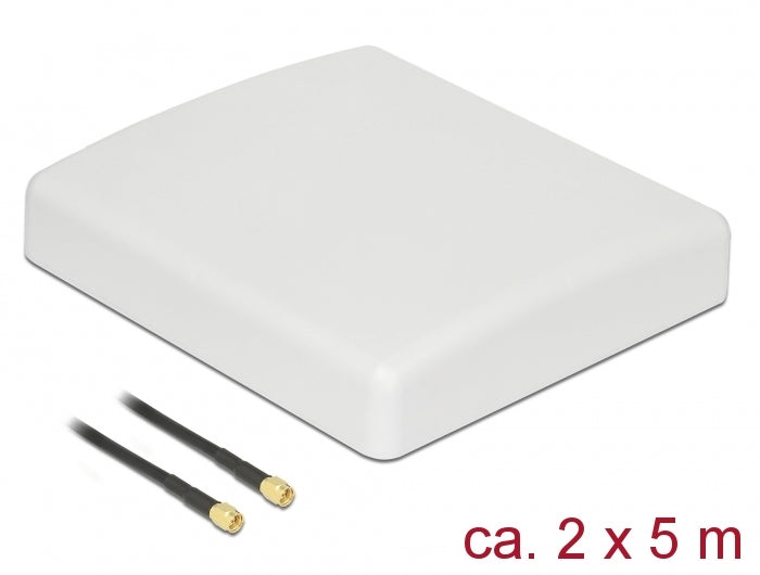 Delock 89890 Lte Mimo Antenna 2 X Sma Plug 8 Dbi Directional