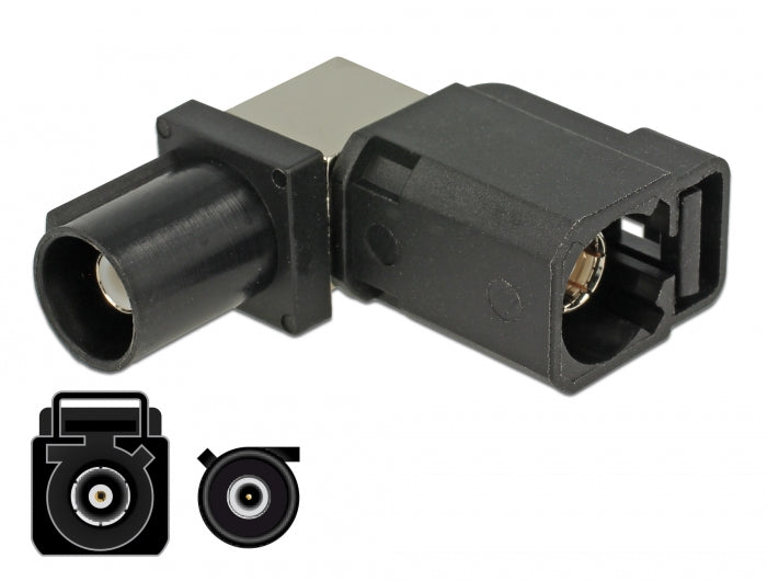 Delock 89857 Adapter Fakra A Jack 90° > Fakra A Plug