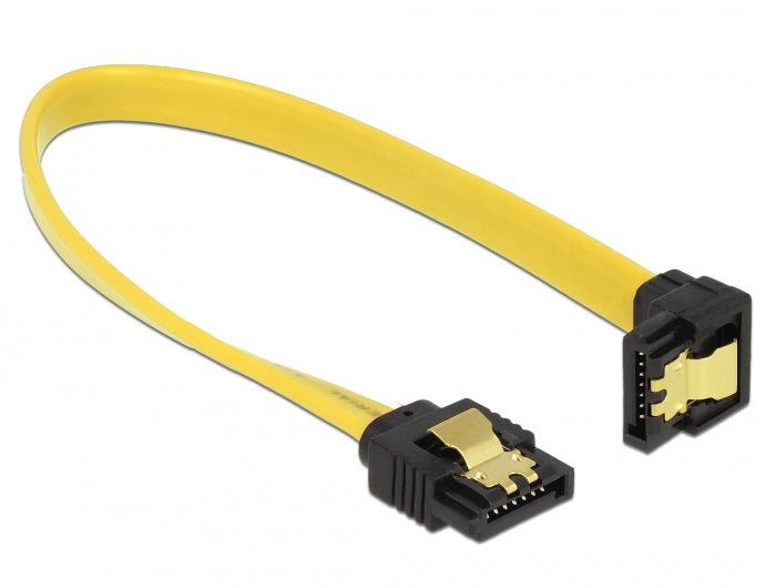 Delock 82819 Sata 6 Gb/S Cable Upwards Angled To Downwards Angled 20 Cm Yellow