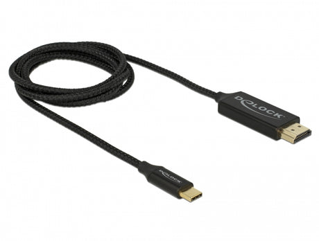 Delock 84904 Usb Cable Type-C To Hdmi (Dp Alt Mode) 4K 60 Hz 1 M Coaxial